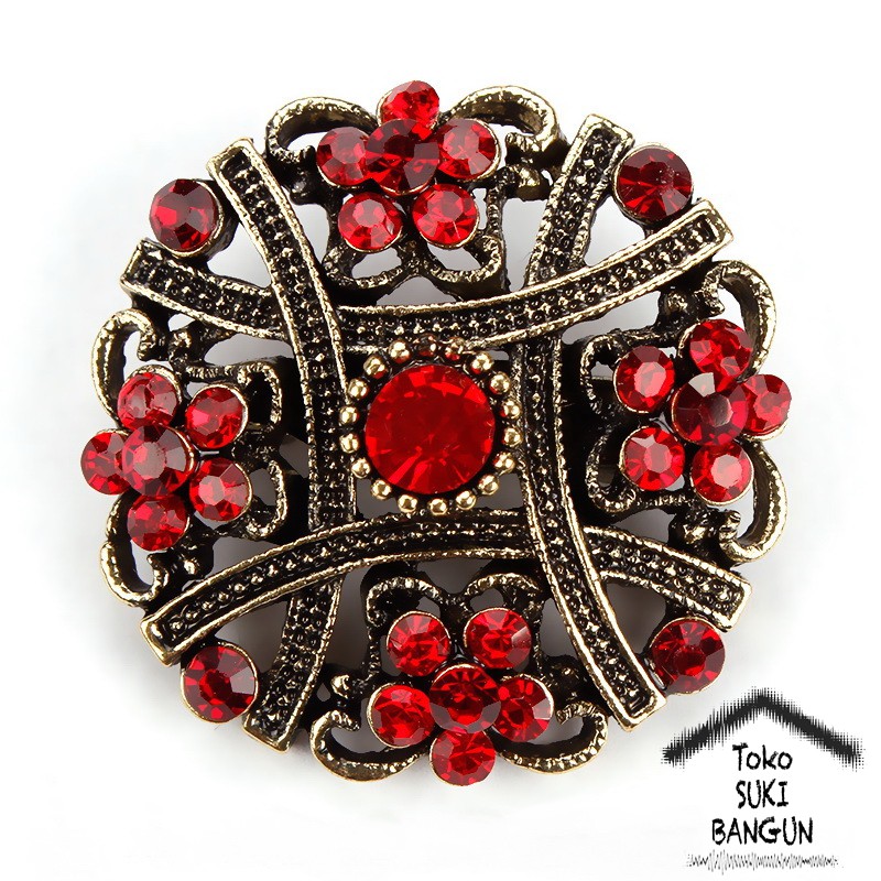 BRK 001-004 Bros Pin Mungil Bunga Wanita Fashion Flower Brooch Women