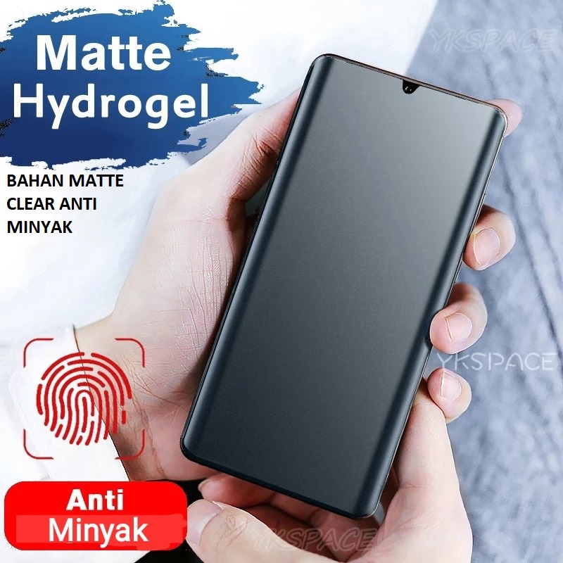 SAMSUNG M30S M30 M20 M10 ANTI GORES HYDROGEL DEPAN CLEAR MATTE ANTI MINYAK PLASTIK FRONT JELL SCREEN GUARD PELINDUNG LAYAR