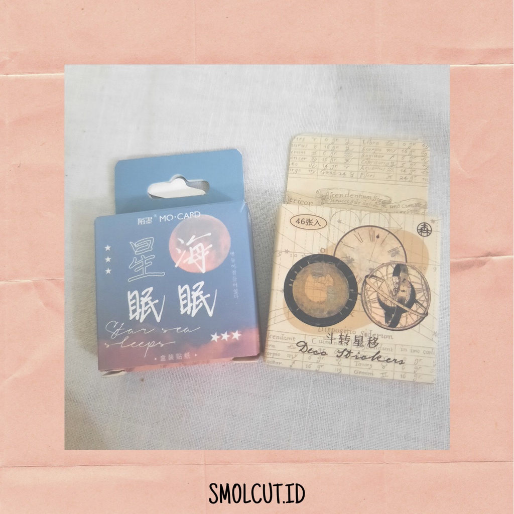 

Sticker Set 46pcs Mood Decoration / stiker aesthetic mood / stiker gambar tempel