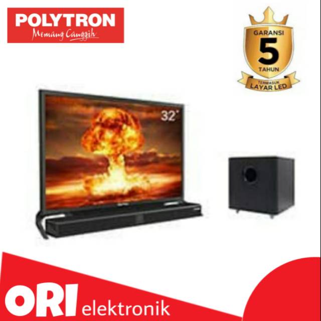 POLYTRON LED TV 32" SOUNDBAR PLD -32BV1558