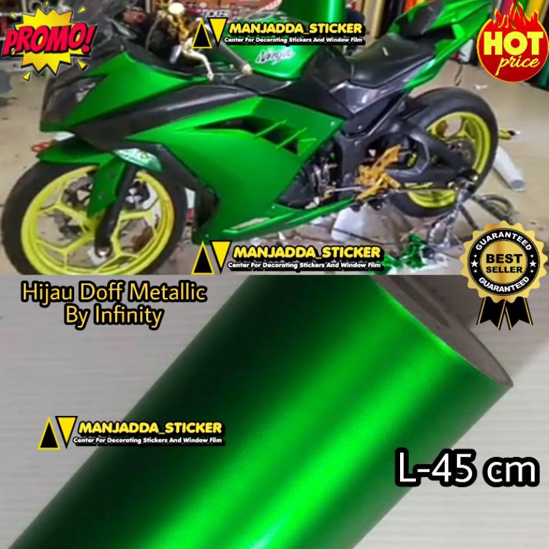 Stiker Skotlet Motor metalic infinity doff semua warna ada