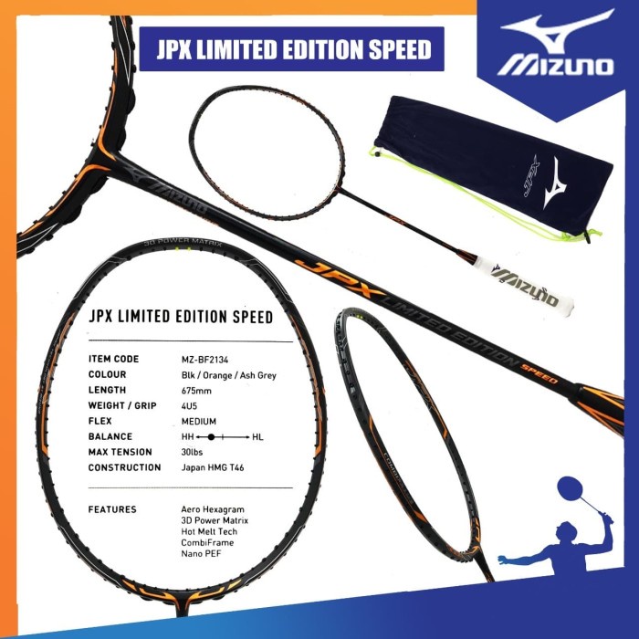 MIZUNO RAKET BADMINTON MIZUNO JPX LIMITE SPEED ORIGINAL