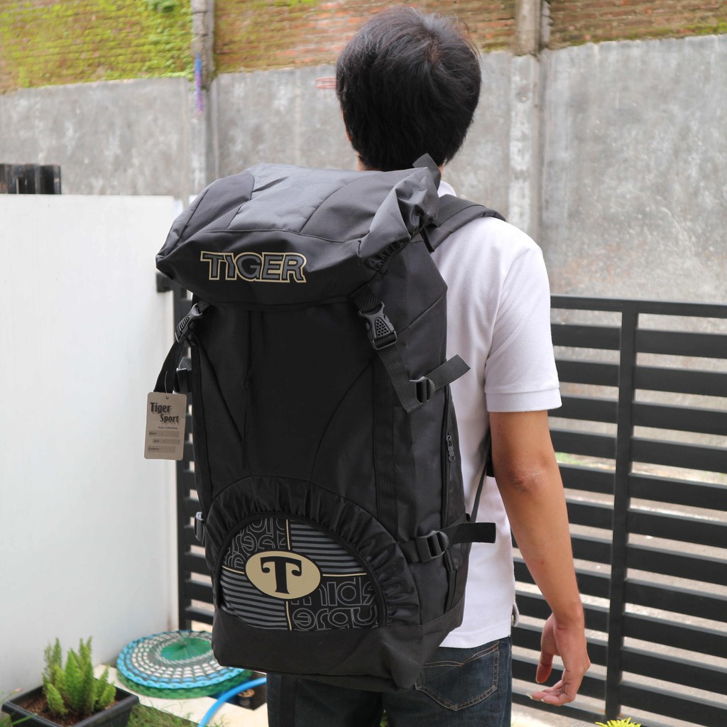 Jual Tas Punggung Gunung Carrier Ransek Backpack Jumbo Besar Warna Hitam Keren Hiking Outdoor