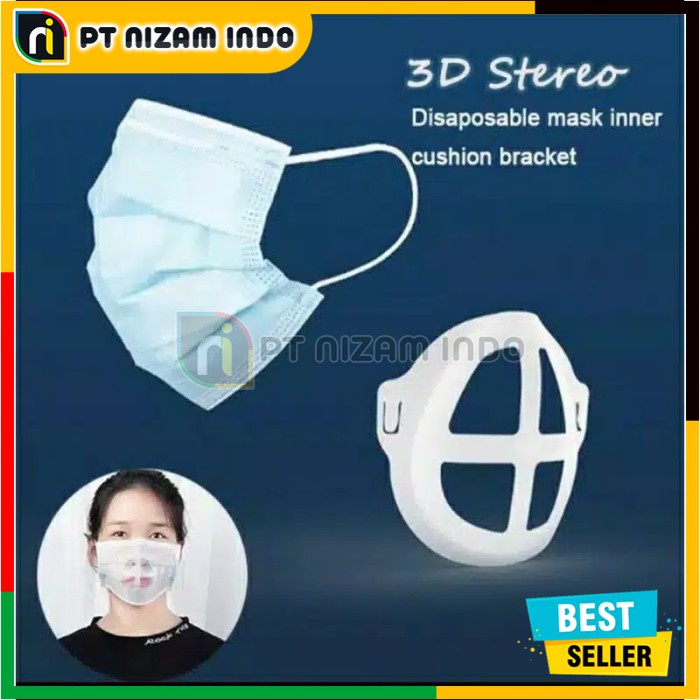 Penyangga Masker 3D Silicon / Masker Mask Bracket Silicon Sirkulasi Udara / Mask Holder 3D Ventilasi