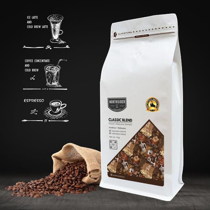 

KOPI BIJI COLD BREW COFFEE CONCENTRATE CLASSIC BLEND - 1KG NORTHSIDER - BIJI KOPI