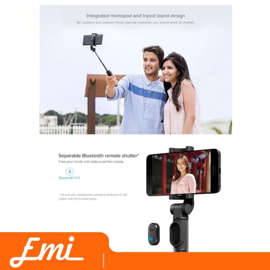 Tongsis Selfie Stick Tripod with Bluetooth Remote Shutter