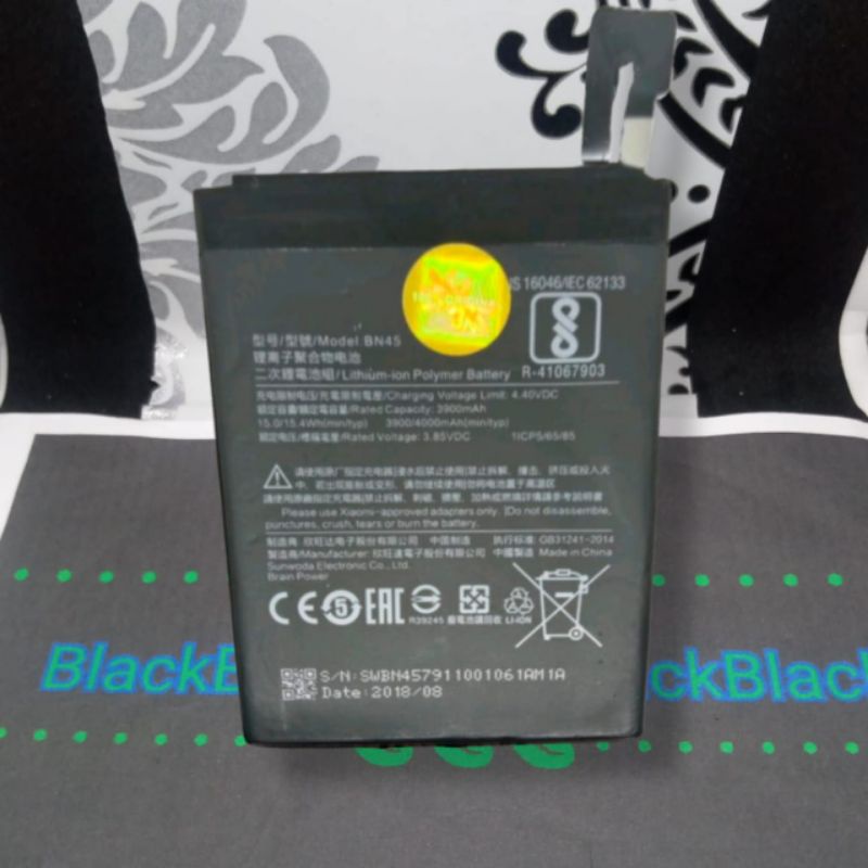 Batrai XIAOMI BN45 Redmi Note 5 Batre Note 5 Pro BN 45 Battery Original
