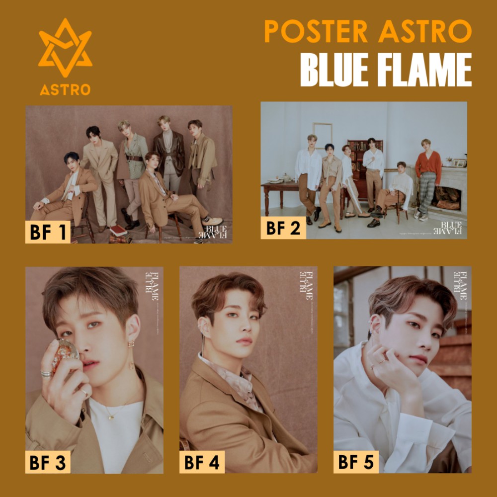 Jual Poster Astro Blue Flame Cha Eun Woo KPOP Indonesia|Shopee Indonesia