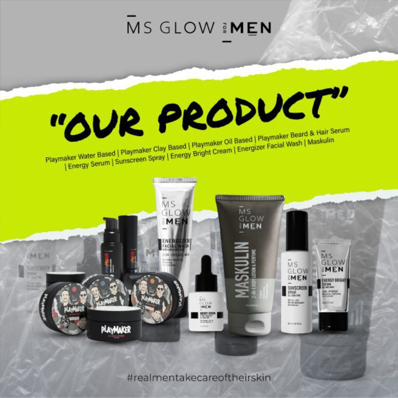 MS GLOW FOR MEN - Perawatan Wajah dan Tubuh Khusus Pria