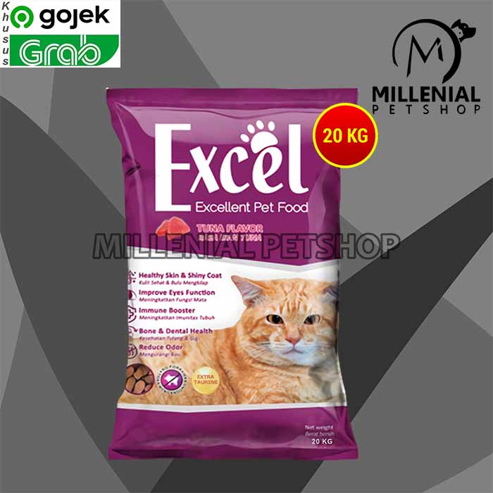 [GOSEND] Makanan kucing Excel 20kg excel karungan 20kg non repack repacking