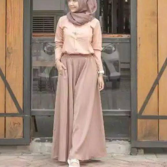 Terkini ❁ ( wolfis )Rok polos panjang wolfis/ Rok Wolfis Panjang / Rok Polos Panjang Wolfis Wolvis S