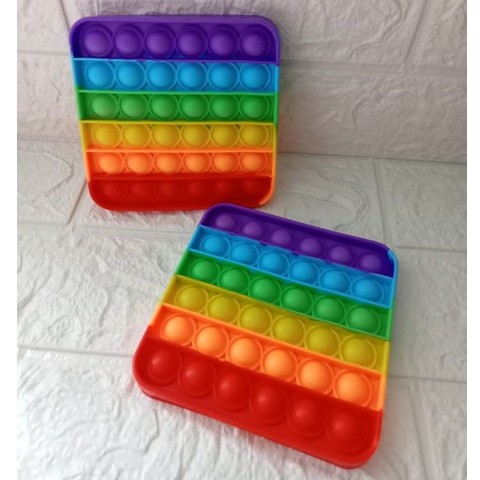 [BISA COD] MAINAN POP IT MURAH RAINBOW UNICORN MAINAN POP IT GELEMBUNG MAINAN ANAK POPIT Push Pop It-POP IT KOTAK