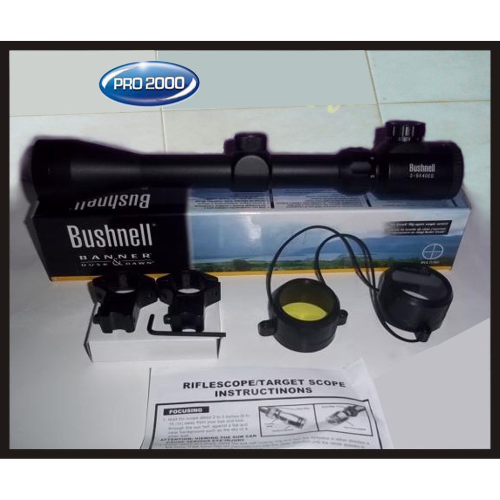 TEROPONG SENAPAN BUSHNELL 3-9X40 EG RIFLESCOPE - Telescope Bushnell 3-9x40 EG - Tele Scope