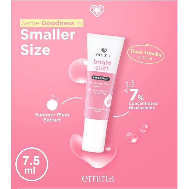 Emina Brightstuff face serum ampoule 7,5ml RUMAH CANTIK