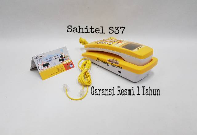 Telepon Kabel Sahitel S-37 Pesawat Telepon Sahitel S37 (Kuning)