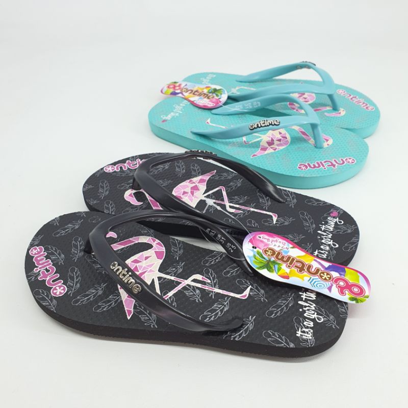 Sandal Jepit Anak ONTIME SLEEPY &amp; FLAMINGO TEEN (31-35)