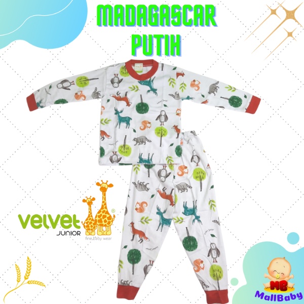 Piyama Velvet Junior Size Besar Ukuran 2345678910 Setelan Lengan Panjang Anak Laki Laki Perempuan Unisex Big Size Baju Tidur