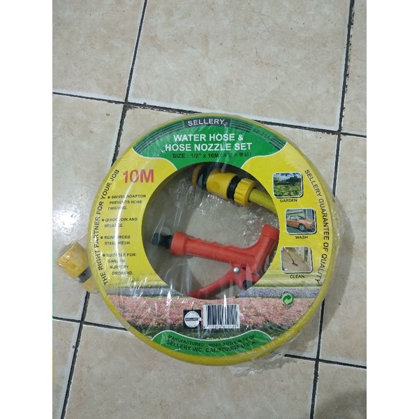 Semprotan dan Selang Air Komplit / Alat Siram Taman Komplit / Garden Hose set