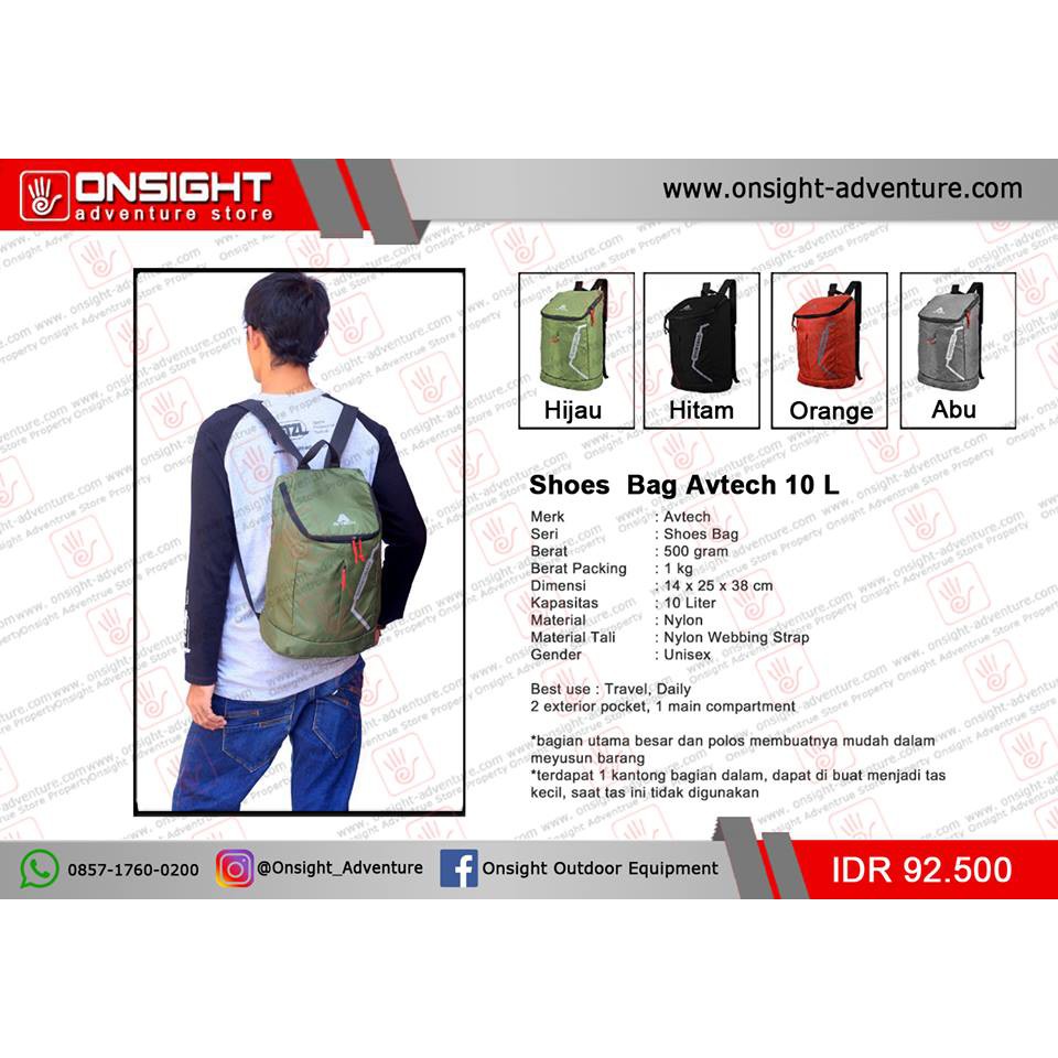 Tas Shoes Bag Avtech