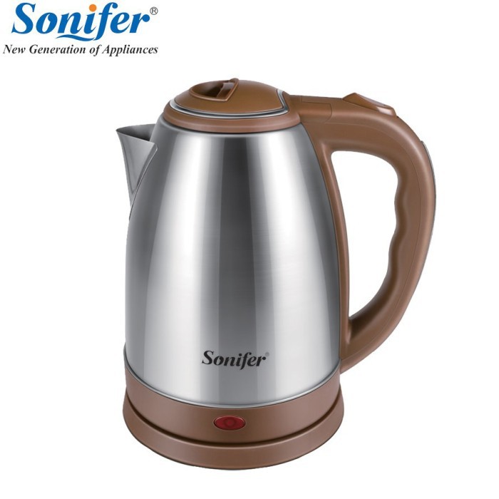 Sonifer SF-2051 Teko listrik 1,8 Liter kettle Pemanas Air stainless