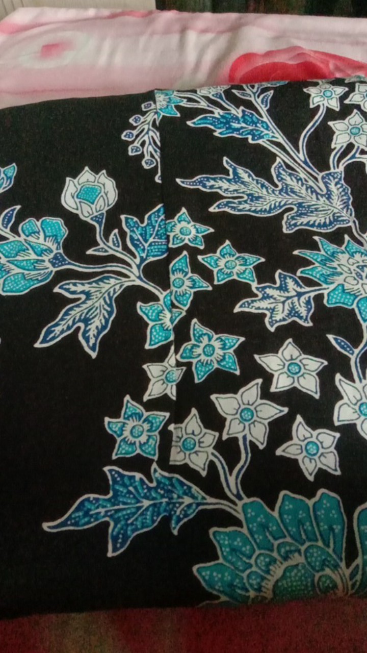 Batik Couple Keluarga Gamis Anak Gamis Batik Super Jumbo Cibulan Biru