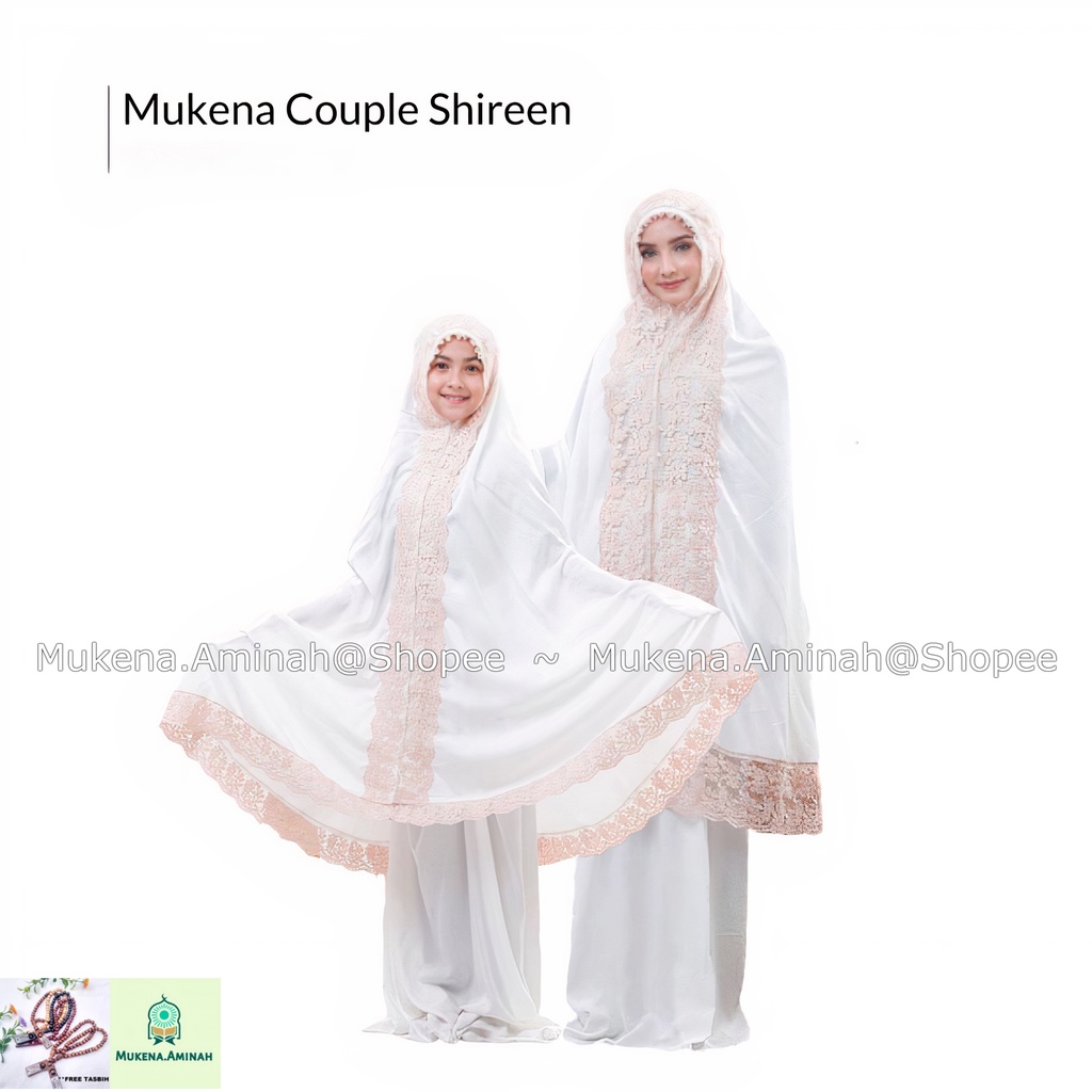 MUKENA IBU DAN ANAK SHIREEN RENDA MEWAH PREMIUM