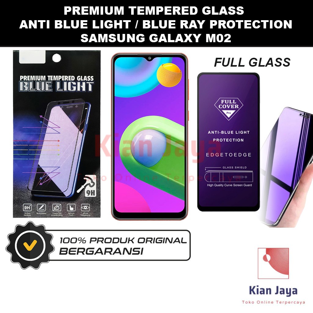 Tempered Glass Samsung Galaxy M02 Anti Blue Light Hp Temper Anti Gores