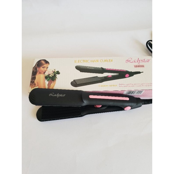 Catokan Wanita Catok Rambut Datar Lurus Ls 8006L Dan Ls 8006G Gerigi Zigzag