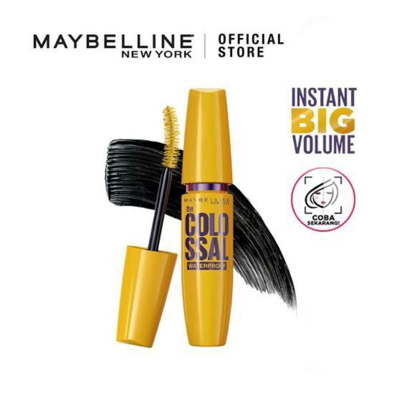 MASCARA / MASKARA MAYBELLINE COLOSSAL WATERPROOF ORIGINAL BARCODE