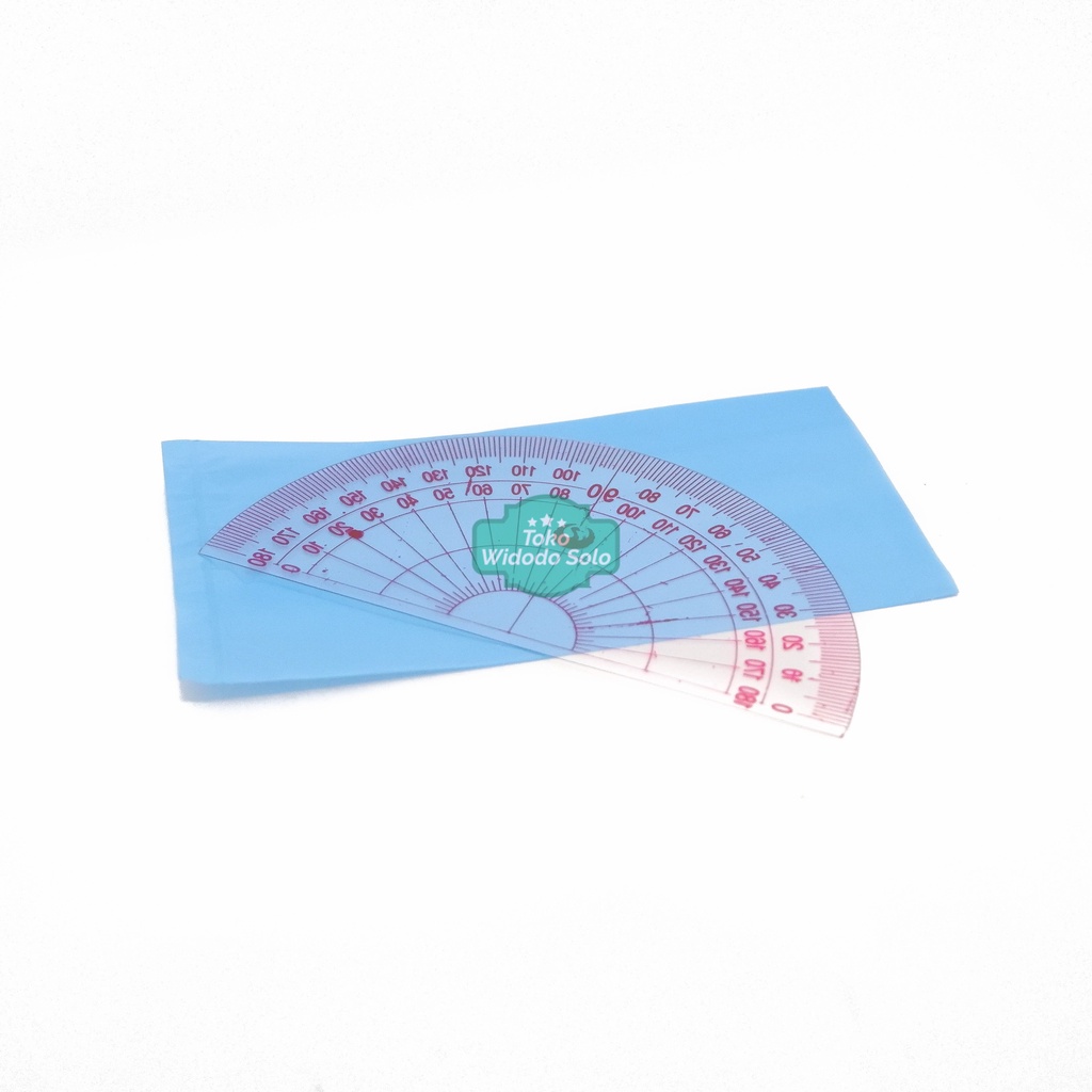 Jual Penggaris Busur Straight Ruler 10cm Protactor 180 Derajat - 1 Pack ...