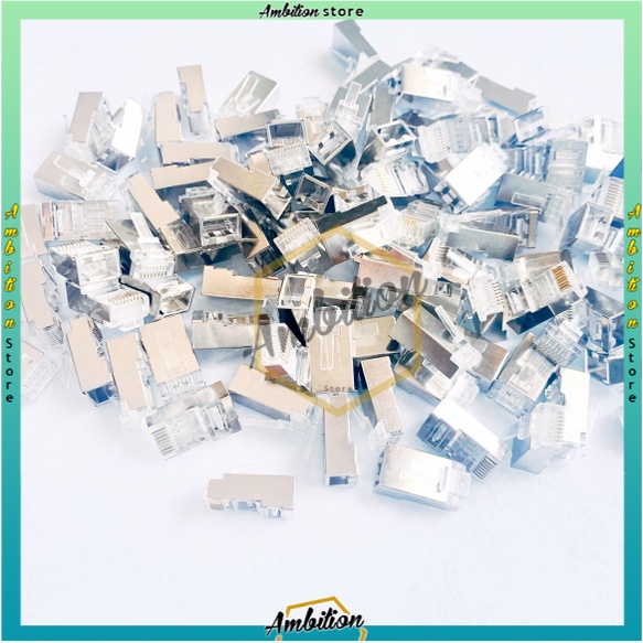 NEW!! Konektor RJ45 CAT6 Connector Original BISA Pilih 50pcs / 100pcs