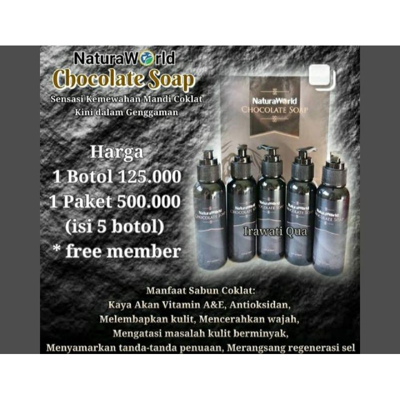 

Natura Chocolate Soap 100% original free member