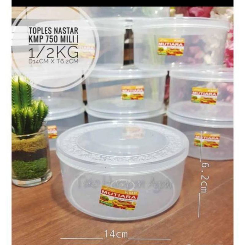 Toples Nastar Plastik 500 gram Toples kue Lebaran Toples Kue ISI 12