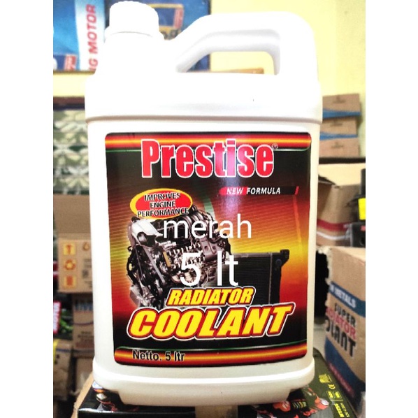 promo!! air coolant air radiator prestise 5 liter warna merah dan hijau