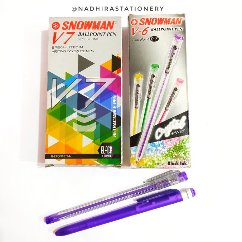 

PULPEN SNOWMAN V-6/V-7 ISI 12PCS
