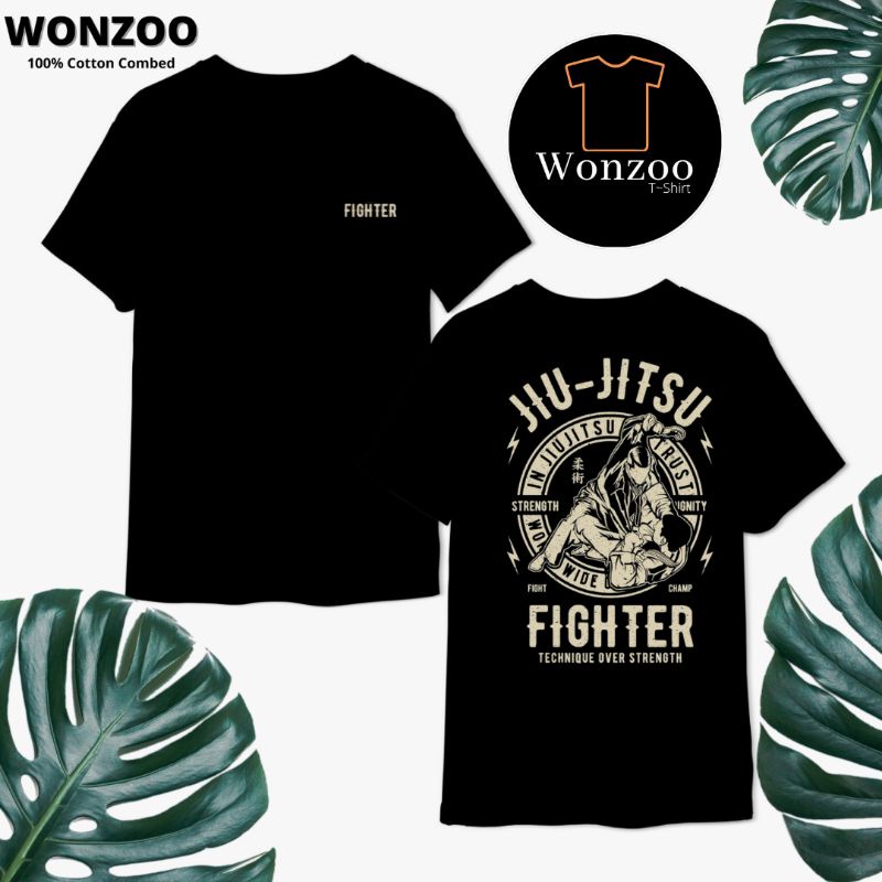 KAOS JIU JITSU FIGHTER BAJU T-SHIRT (BAYAR DITEMPAT)