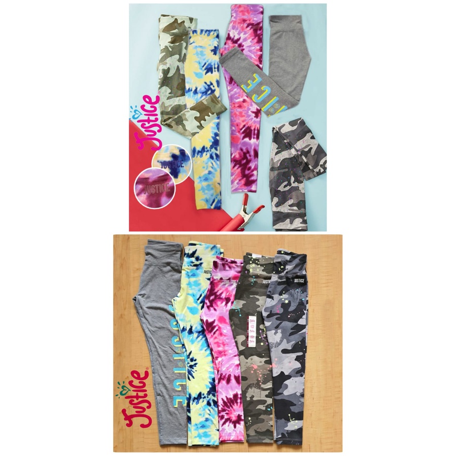 ADRADI - Celana Legging justice Anak Perempuan Katun Spandex Premium Motif Karakter Size S-XL