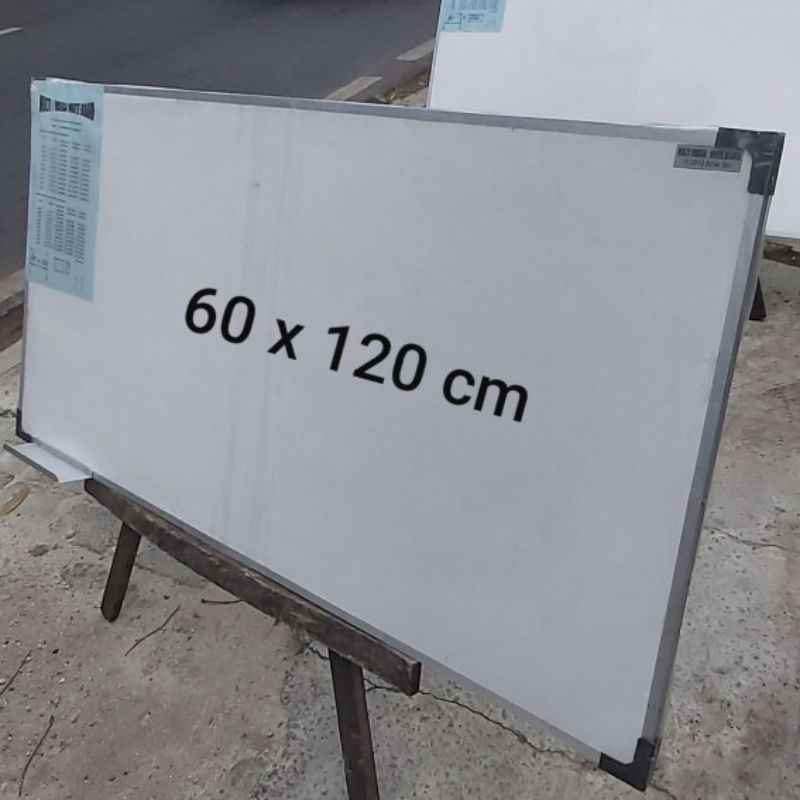 

papan white board 2 sisi ( black and white) kapur dan spidol 60x 120 murahh