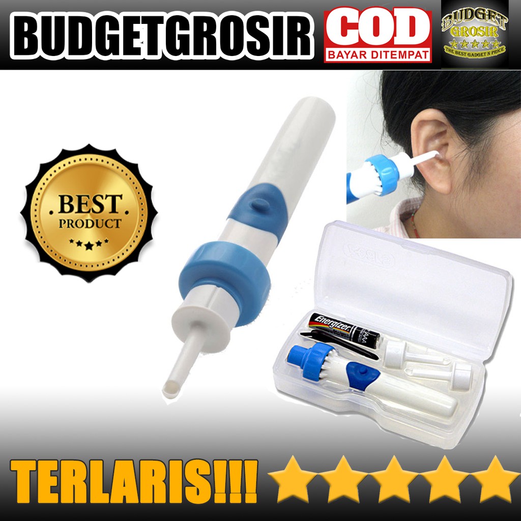 Pembersih Telinga Elektrik - 842-1 - White/Blue--Biutte.co