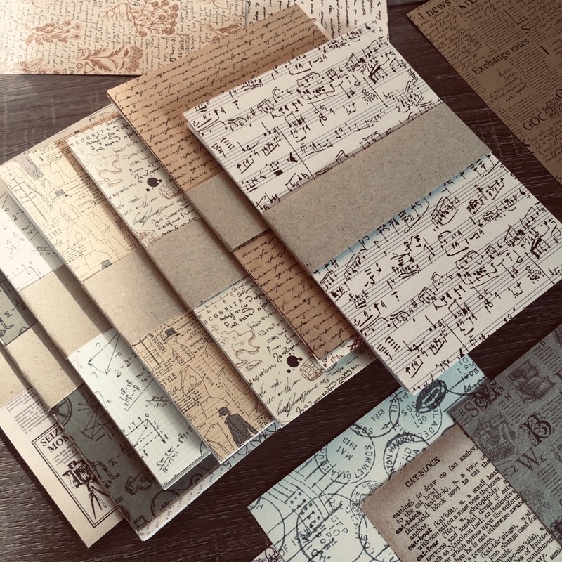 

Deco Paper Scrapbook Journal Pack Manuscript Vintage by Postale