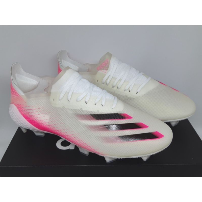 Sepatu Bola Adidas X Ghosted.1 White Core Black Pink