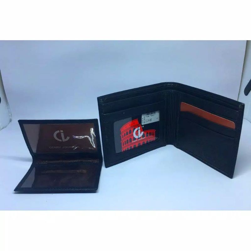 Dompet pria kulit jeruk logo cerry jourdan