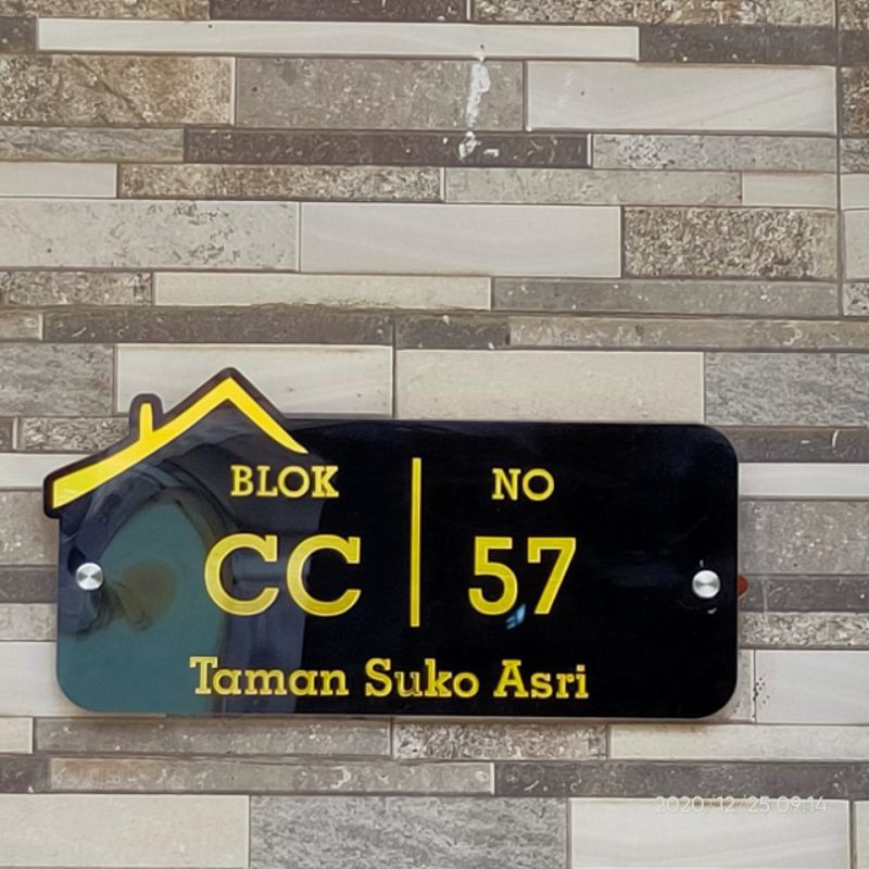 Nomer Akrilik Ukuran 50x20