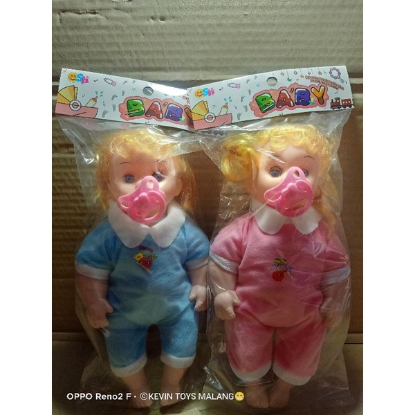 SH 189 MAINAN BONEKA BAYI MENANGIS PAKAI DOT / MAINAN DOT KECIL BAYI BISA NANGIS