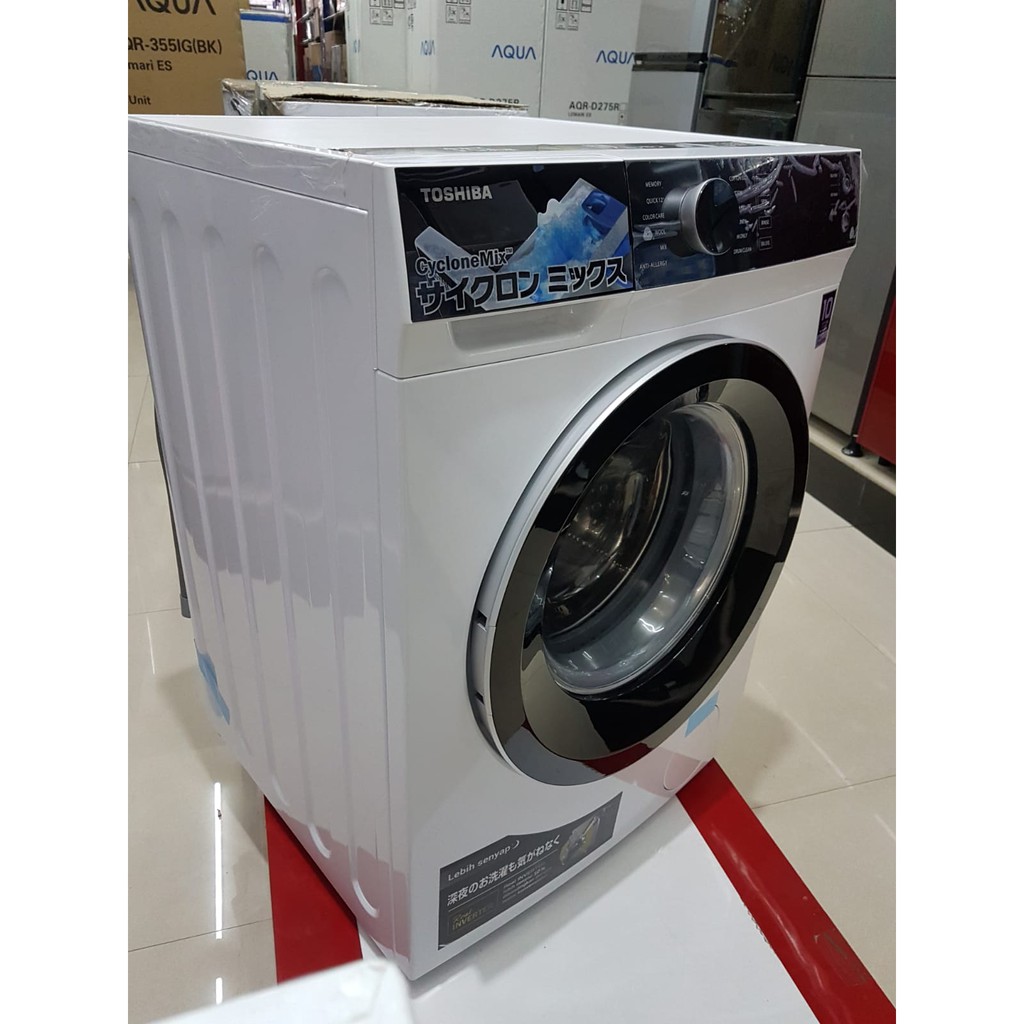 MESIN CUCI FRONT LOADING TOSHIBA TW BH 105M4N TWBH105M4N 9.5 KG