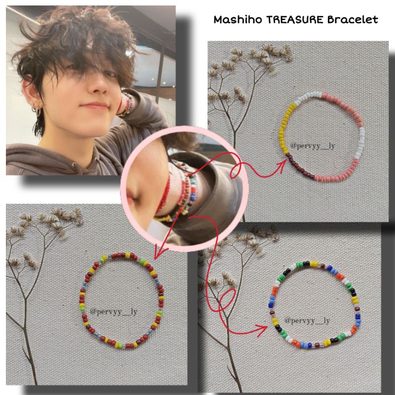 Treasure Mashiho Bracelet Series - Gelang Mashiho Treasure Series - KPOP - Gelang Manik Beads