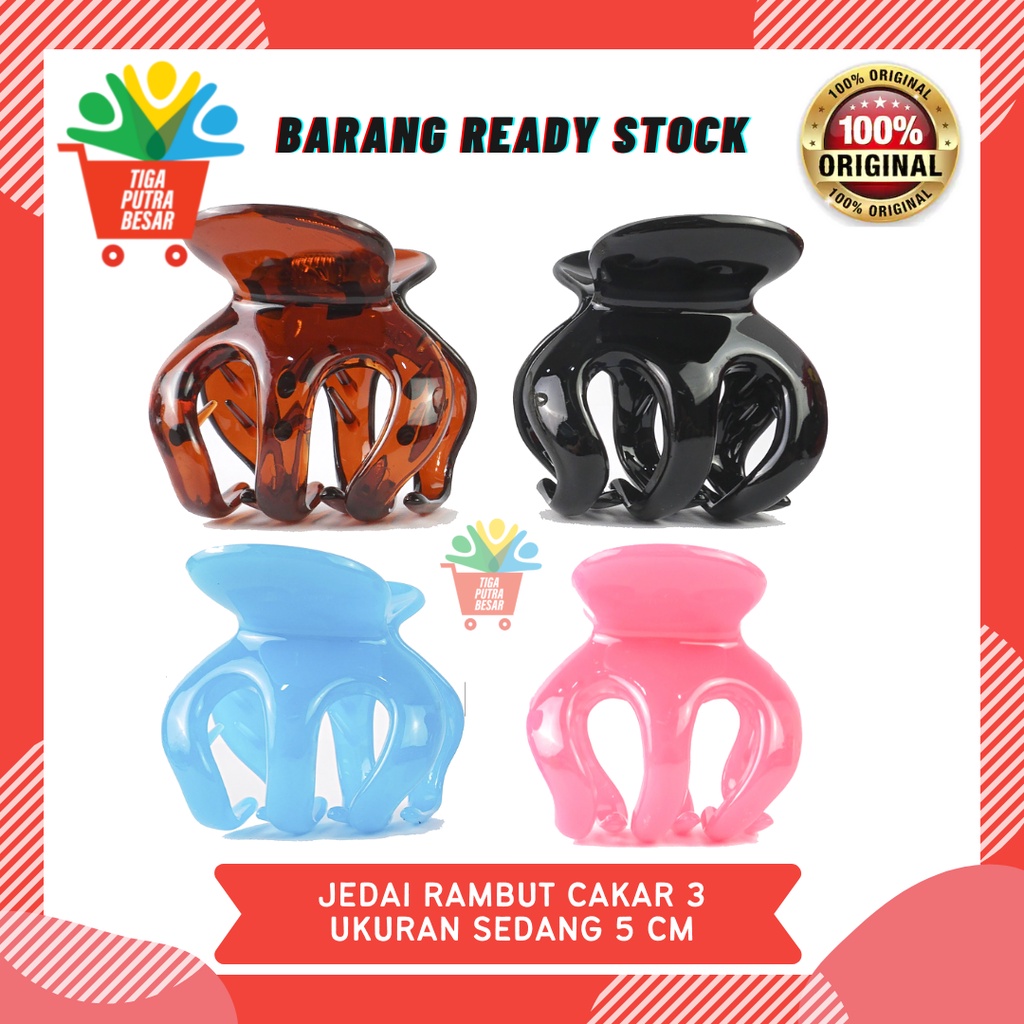 JEDAI JEPITAN RAMBUT CAKAR 3 SIZE 5 CM / JEPITAN BADAI HAIR STYLISH