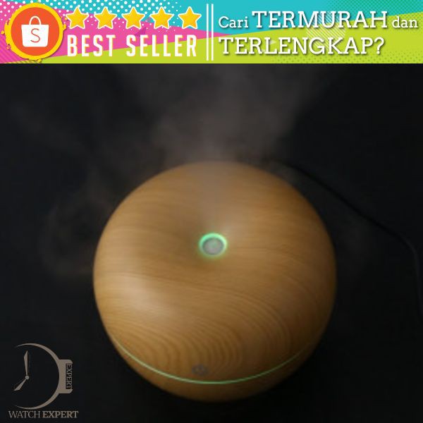 Taffware Ultrasonic Humidifier Aroma Essential Oil Diffuser Wood Design 130ml - AUG17 - Wooden