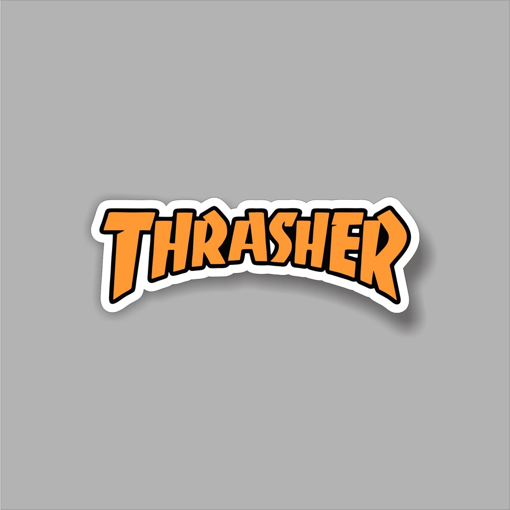 

Stiker brand stiker distro THRASHER bahan graftac anti air