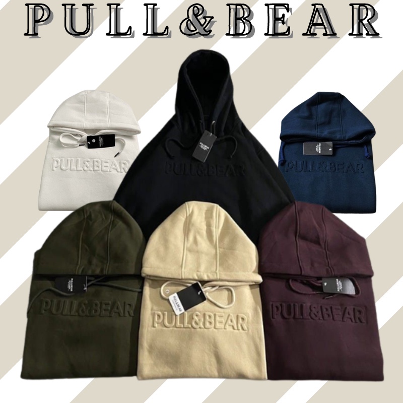 JAKET HOODIE PULL AND BEAR | HODIE PULL AND BEAR | HOODIE PRIA EMBOS PULL&amp;BEAR | JAKET PULL AND BEAR EMBOS UNISEX PREMIUM